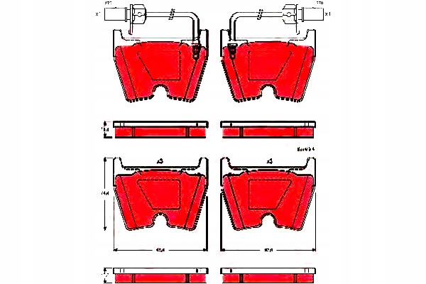 TRW PLAQUETTES FREIN VW AVANT PHAETON 3 0-6 0 02-
