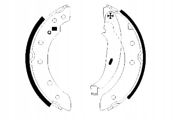 ZAPATAS DE TAMBOR DE FRENADO HELLA PAGID 4241J1 4241J5 4251J5 