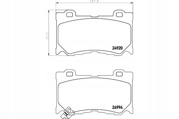 PADS HAM. NISSAN P. 370Z- INFINITI FX- G37- Q70 09- 