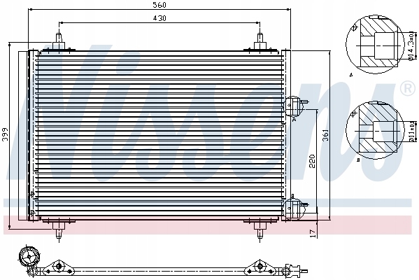 DÉSHYDRATEUR NISSENS 6455AA 53485 720031 162003N