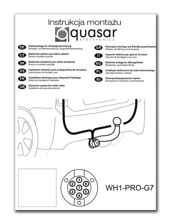 JUEGO DE CABLES ELÉCTRICA DE BARRA DE REMOLQUE HOLOWNICZEGO 7 PIN CON MODULEM PARA SAAB 9-3, 9-5 