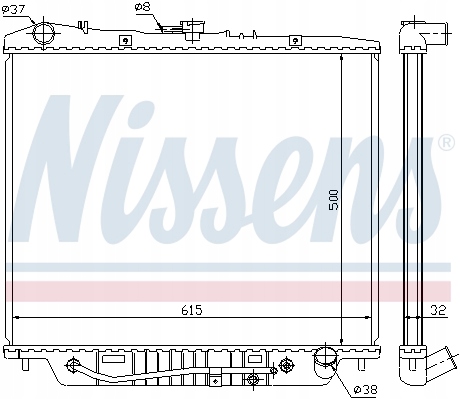 60852 NISSENS RADUADOR ISUZU TROOPER 3 3,0 00-02 