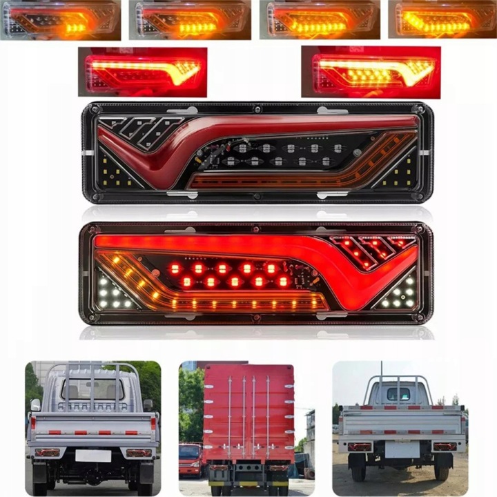 2 PCS KIT PHARE ZESPOLONCH FEUX ARRIÈRE LED VERS PORTE-AUTOS REMORQUE
