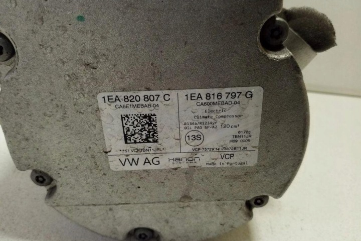 COMPRESSEUR DE CLIMATISATION VW ID.4 (E21) 1EA816797G 0.0L ÉLECTRIQUE 128KW 2024