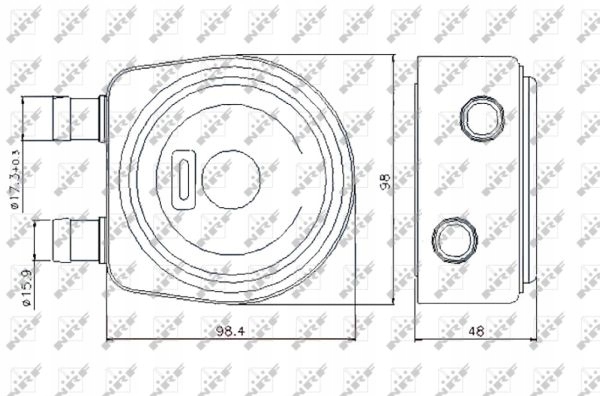 NRF 31247 RADIATEUR HUILES HUILE MOTEUR