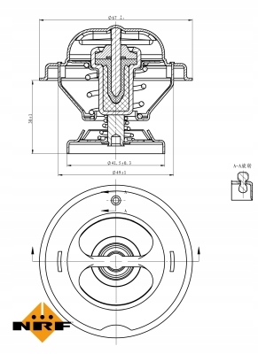 NRF TERMOSTATAS 725074 nuotrauka 2