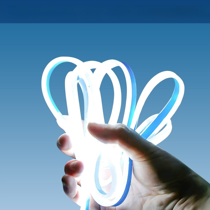 MOULURE LED VERS VOITURE 180CM BLANCHE SWIETLNA ÉLASTIQUE FJD FEUX QUOTIDIEN