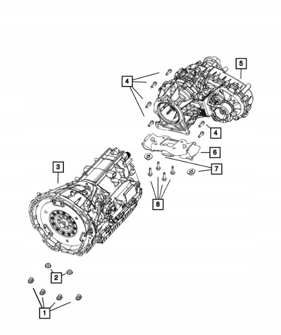 COUSSIN MOTEUR GAUCHE JEEP WRANGLER JL 3,6