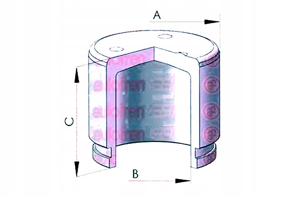 PISTÓN SOPORTE DE FRENADO AUTOFREN D025426 