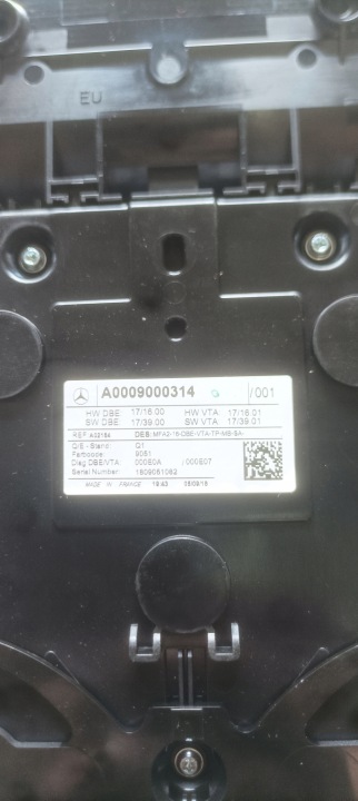 MERCEDES A CLASSE W177 AMPOULE PLAFONNIERS ÉCLAIRAGE CABINES