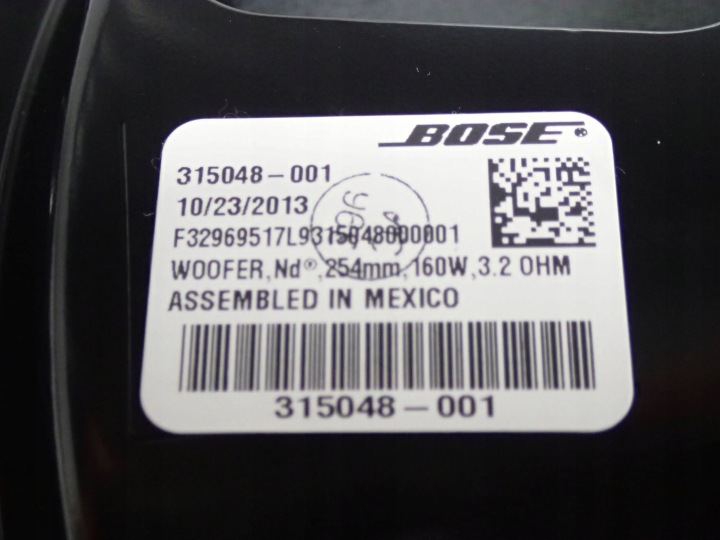 AUDI A8 S8 D4 4H 2013 HAUT-PARLEUR DE GRAVES BOSE 4H0035481A