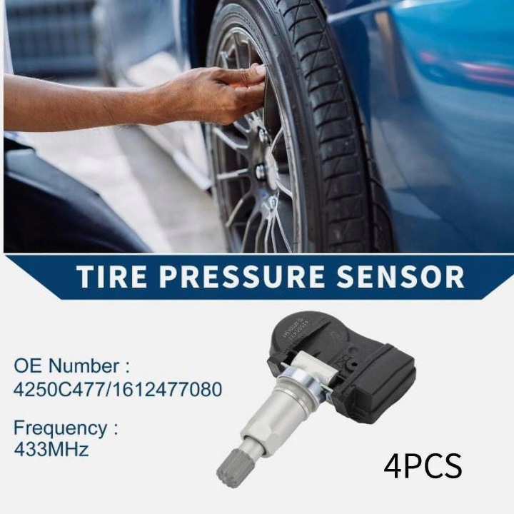 4 PIÈCES 1612477080 WYMIENNE MONITOROWANIE PRESSION DANS PNEUS CAPTEUR VERS
