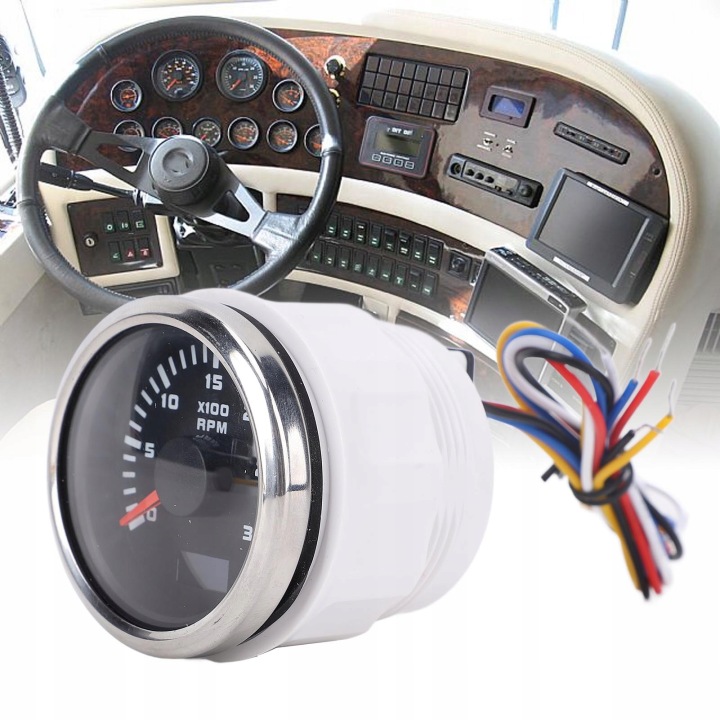 COMPTEUR ROTATION TACHOMETR 52MM COMPTE-TOURS 3000 OBR./MIN DC 9–32 V