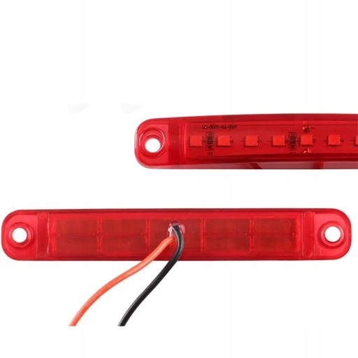 10 PIEZAS FARO LUZ DE POSICIÓN 9 DIODO LUMINOSO LED 12V 24V ROJO 