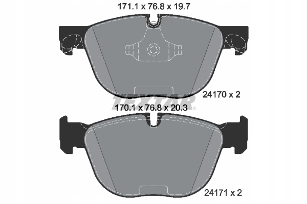 PADS BRAKE TEXTAR 2417001 