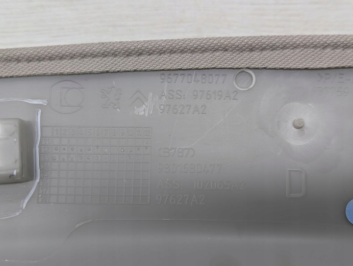 PROTECTION MONTANTS AVANT GAUCHE DROITE CITROEN C4 GRAND PICASSO 9677048077