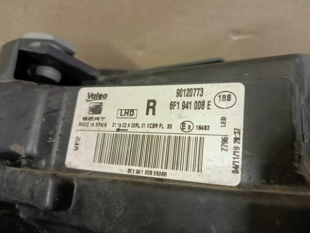 PHARE DROITE DROIT COMPLET LED SEAT IBIZA V 5 6F 17-