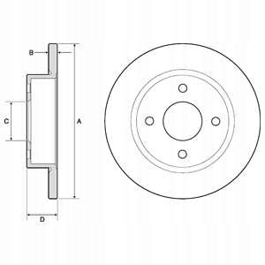 DISCOS ZAPATAS PARTE DELANTERA DELPHI NISSAN MICRA II 1.0 I 