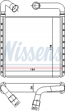 WYMIENNIK CIEPLA INTERIOR POJAZDU NISSENS 73943 