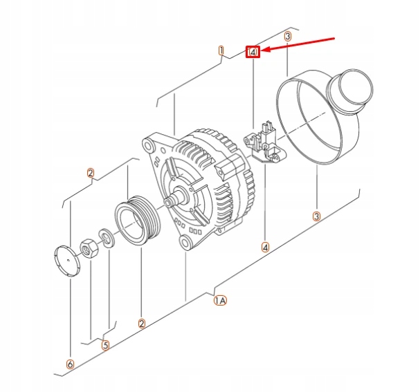 AUDI A3 8P ALTERNATEUR VOLTAGE RÉGULATEUR 06B903803B OEM