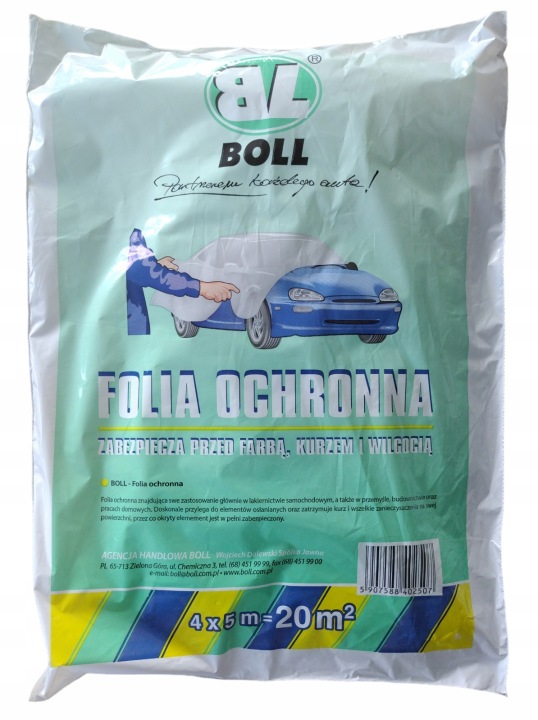 FILM PROTECTRICE HDPE BOLL, GRUBOSC 0,007M 4M X 5M 20M2