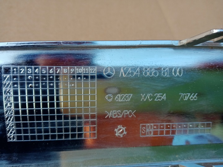 MERCEDES GLC W254 DIFFUSEUR CHROME PARE-CHOCS ARRIÈRE ARRIÈRE
