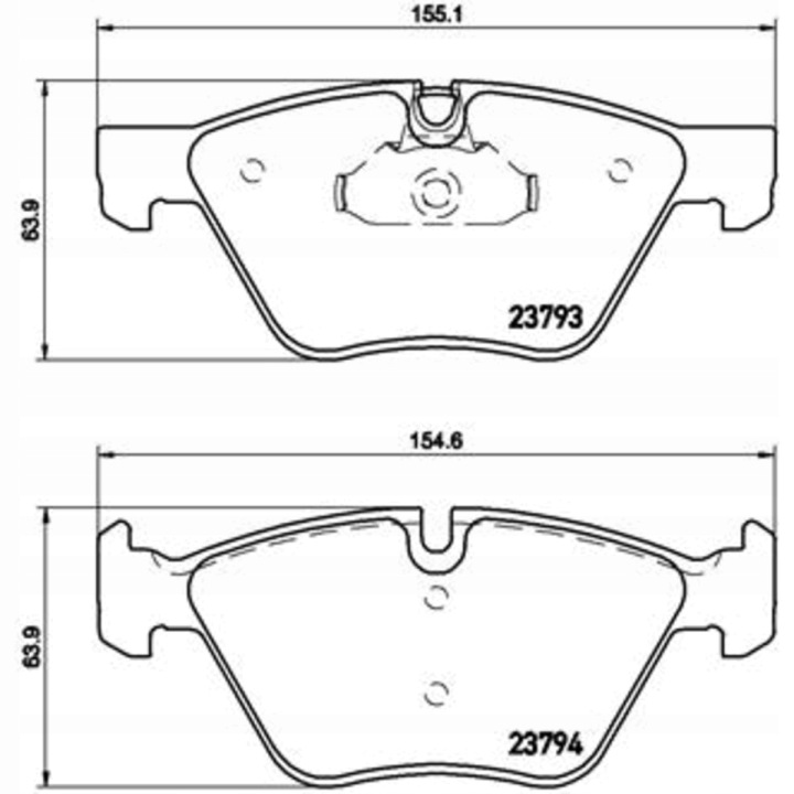 BREMBO DROIT 06 057X KIT PLAQUETTES FREINS FREINS DISQUE