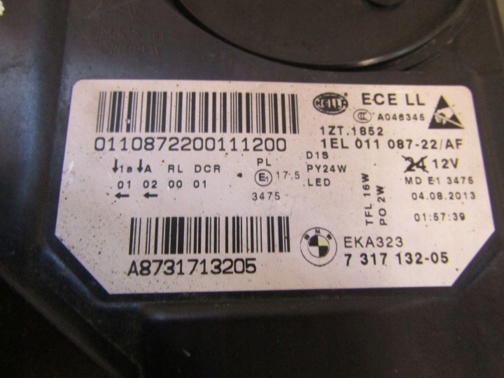 PHARE AVANT BMW 5 F10 F11 LIFT LCI XÉNON NON ADAPTATIF 13-17 RH 7317132