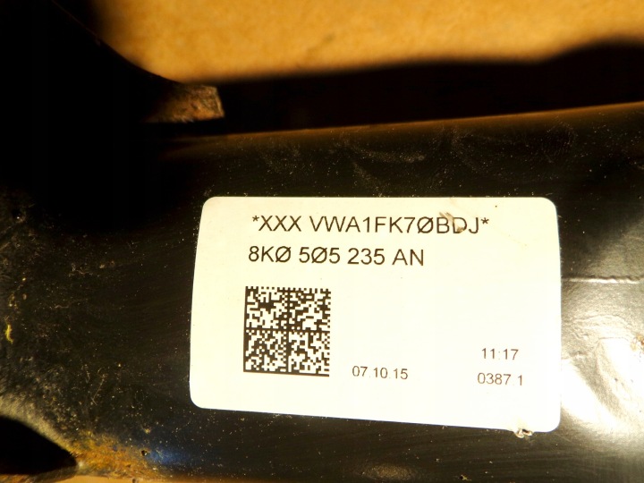 POUTRE SUSPENSIONS ARRIÈRE AUDI A4 B8 4X4 QUATTRO 8K0505235AN