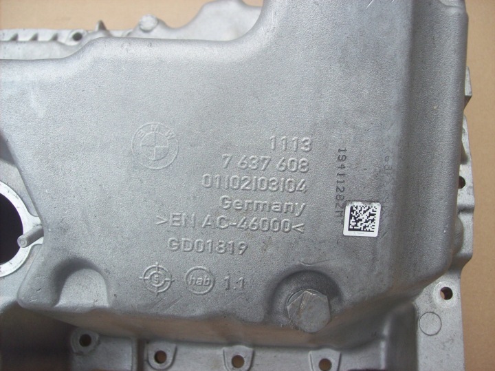BMW F15 X5 F16 X6 CARTER HUILEUX 7637608 4.0EX N20