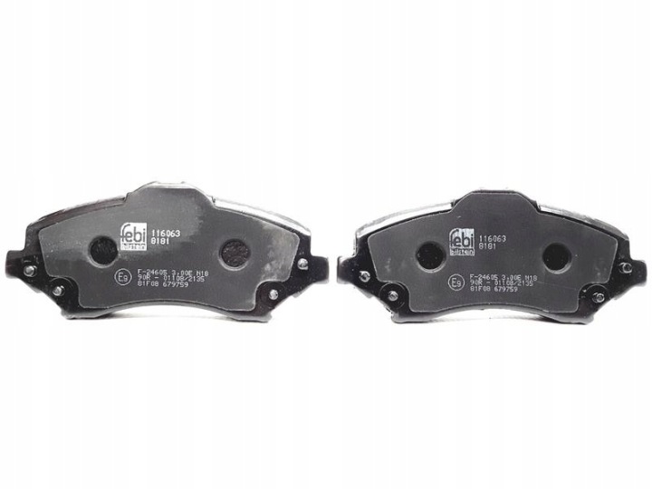 PLAQUETTES FREIN 116063 FEBI