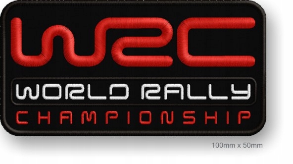 NASZYWKA TERMO WRC WORLD RALLY TUNEADO HAFT 100X50 