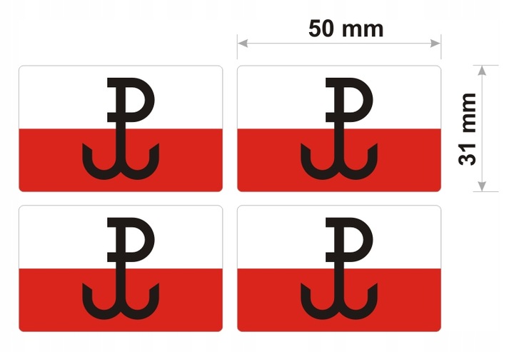 LIPDUKAI FLAGA POLSKIEGO PANSTWA PODZIEMNEGO 4SZT nuotrauka 2