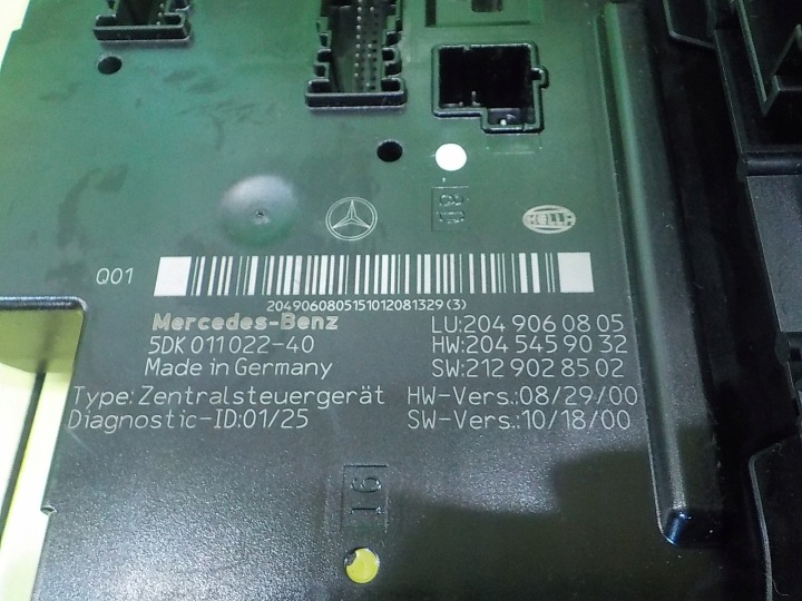 MERCEDES C W204 2.0 CDI 11R UNIVERSEL 5D MODULE BOÎTE SAM 209060805