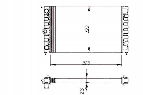 NRF 54694 RADIATEUR SYSTÈME REFROIDISSEMENT MOTEUR