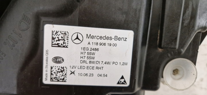 MERCEDES CLA W118 A118 PHARE AVANT AVANT GAUCHE 2019-2024R