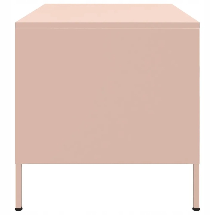TABLE KAWOWY ROSE 68 X 50 X 50,5 CM ACIER ROSE 843031