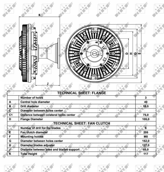 EMBRAYAGE VENTILATEUR RADIATEUR IVECO EUROCARGO I-I
