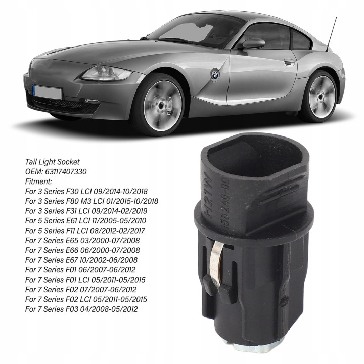 PRISE FEUX ARRIÈRE 63117407330 VERS BMW SERII 3 F30 LCI 2014-2018