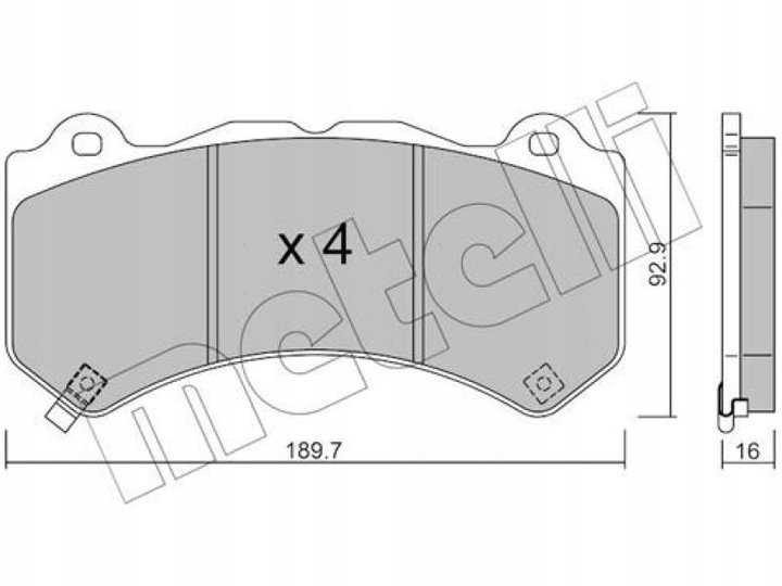 ZAPATAS PARTE DELANTERA JEEP GRAND CHEROKEE IV 6.2 6.4 11- 3 6.1 06-10 