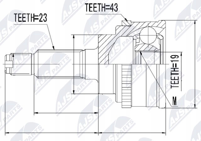 COUDE DEMI-AXE NPZ-SU-001 NTY photo 2 - milautoparts-fr.ukrlive.com