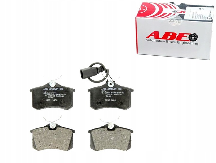 KLOCEK DE FRENADO KIT PARTE TRASERA AUDI A4 FORD GALAXY SEAT ALHAMBRA VW SHARAN, 