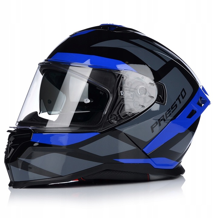 CASCO PARA MOTOCICLETA | VITO PRESTO BLUE | INTEGRALNY SISTEMA PINLOCK + TAPAOBJETIVO 