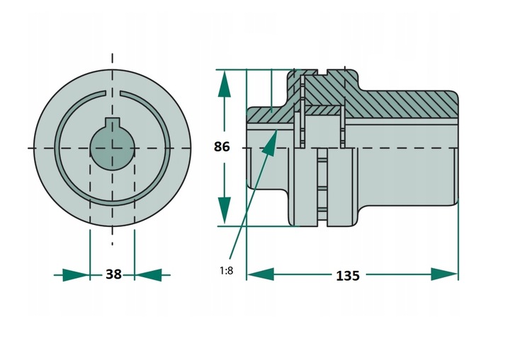 CONECTOR POMPA-SILNIK W38 