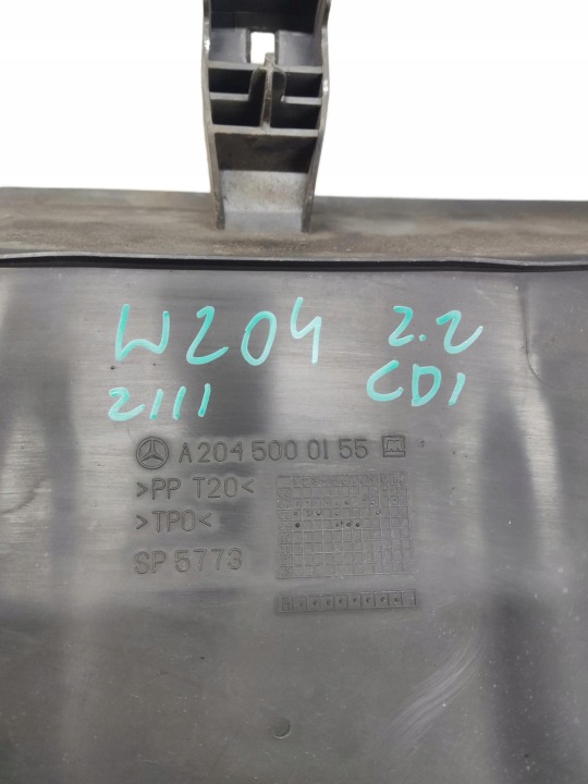 MERCEDES C CLASSE W204 PROTECTION PANNEAU AVANT ADMISSION AIR A2045000155