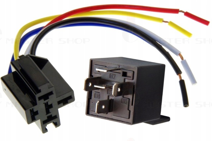 RELAIS 40A 12V JD1914 5 GOUPILLE AVEC DOUILLE AUTOMATE FEUX DIURNES FJD