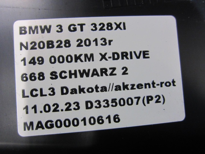 BMW F34 GT PROTECTION MONTANTS B 7276831 7276832