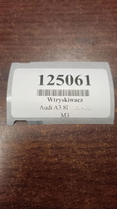 AUDI A3 8L 1.9 TDI INJECTEUR 038130202A