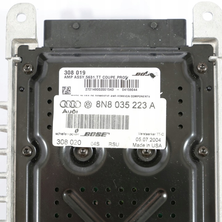 AUDI TT 8N AMPLIFICATEUR BOSE PREMIUM AUDIO 8N8035223A