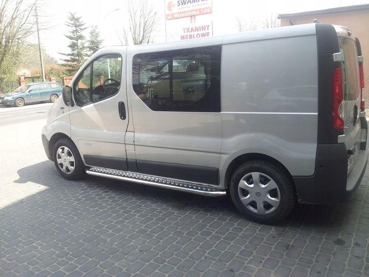 RENAULT TRAFIC OPEL VIVARO ZAFIRA 2014+ BULL BAR PARACHOQUE LADO ESCALONES POTENTE 